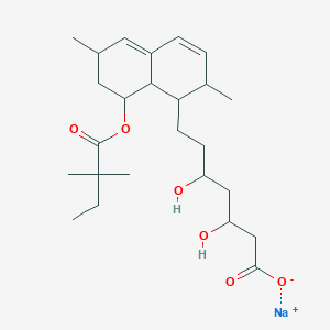 molecular formula C25H39NaO6 B13385639 Simvastatin, Sodium Salt 