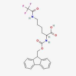 molecular formula C23H23F3N2O5 B13385654 N|A-Fmoc-N|A-trifluoroacetyl-L-lysine 