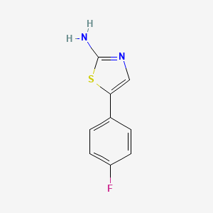 molecular formula C9H7FN2S B1338566 5-(4-Fluorophenyl)thiazol-2-amine CAS No. 774-50-5