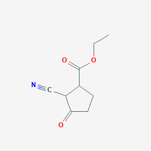 molecular formula C9H11NO3 B1338567 Ethyl 2-cyano-3-oxocyclopentanecarboxylate CAS No. 72184-85-1