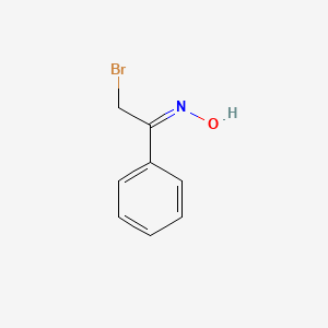molecular formula C8H8BrNO B13385675 Ethanone, 2-bromo-1-phenyl-, oxime, (1Z)- 
