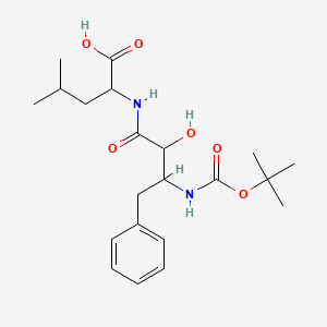 molecular formula C21H32N2O6 B13385738 Boc-bAla(2-OH,3-Bn)-DL-Leu-OH 
