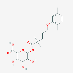 molecular formula C21H30O9 B13385780 Gemfibrozil b-D-glucuronide 