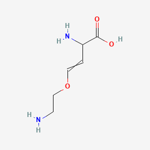 molecular formula C6H12N2O3 B13385790 2-Amino-4-(2-aminoethoxy)but-3-enoic acid 