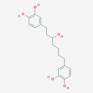 molecular formula C19H24O5 B13385819 1,7-Bis-(3,4-dihydroxyphenyl)-heptane-5-ol 