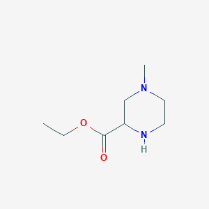 molecular formula C8H16N2O2 B1338588 Ethyl 4-methylpiperazine-2-carboxylate CAS No. 63285-60-9