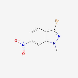 molecular formula C8H6BrN3O2 B1338589 3-Bromo-1-methyl-6-nitro-1H-indazole CAS No. 74209-32-8