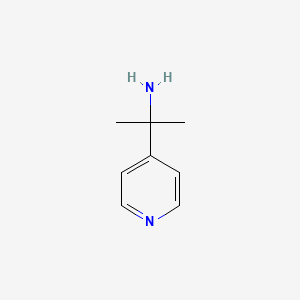 molecular formula C8H12N2 B1338591 2-(吡啶-4-基)丙烷-2-胺 CAS No. 566155-76-8