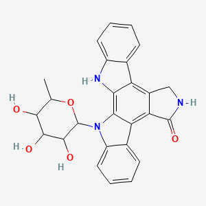 molecular formula C26H23N3O5 B13385915 N3-(a-L-Rhamnopyranosyl)-K 252c; K-252d 