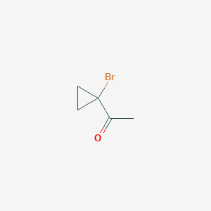 molecular formula C5H7BrO B1338596 1-(1-溴环丙基)乙酮 CAS No. 63141-08-2