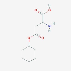 molecular formula C10H17NO4 B13385968 2-amino-4-cyclohexyloxy-4-oxobutanoic acid 