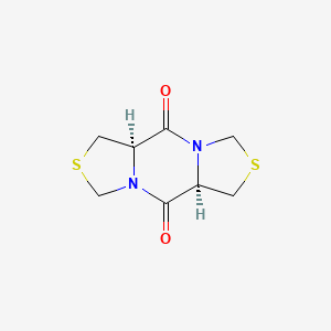 molecular formula C8H10N2O2S2 B1338600 (3R,9R)-5,11-dithia-1,7-diazatricyclo[7.3.0.03,7]dodecane-2,8-dione 