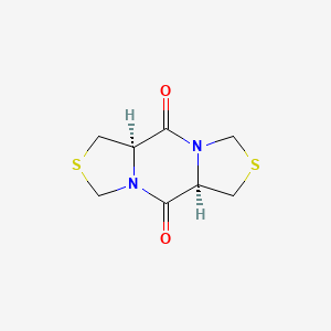 molecular formula C8H10N2O2S2 B1338600 (5aR,10aR)-Tetrahydrodithiazolo[3,4-a:3',4'-d]pyrazine-5,10(3H,8H)-dione 