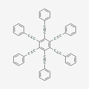 molecular formula C54H30 B13386051 Hexakis(phenylethynyl)benzene CAS No. 110846-75-8