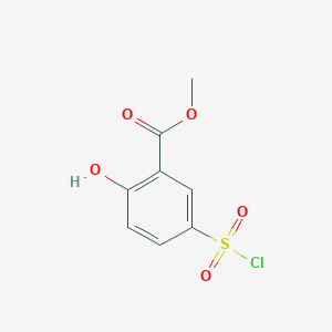 molecular formula C8H7ClO5S B1338609 5-(氯磺酰基)-2-羟基苯甲酸甲酯 CAS No. 60638-81-5