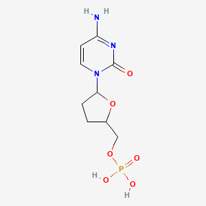 molecular formula C9H14N3O6P B13386099 [5-(4-Amino-2-oxopyrimidin-1-yl)oxolan-2-yl]methyl dihydrogen phosphate 