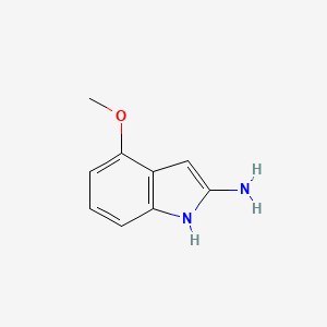 molecular formula C9H10N2O B13386164 4-methoxy-1H-indol-2-amine 