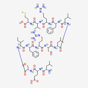 molecular formula C75H123N19O18S B13386165 Lesifrsllfrvm 