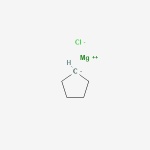 molecular formula C5H9ClMg B13386202 magnesium;cyclopentane;chloride 