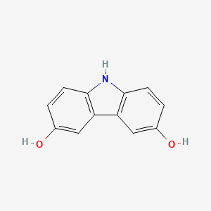 molecular formula C12H9NO2 B13386220 9H-Carbazole-3,6-diol 