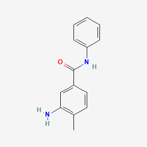 molecular formula C14H14N2O B1338626 3-氨基-4-甲基-N-苯基苯甲酰胺 CAS No. 54884-13-8