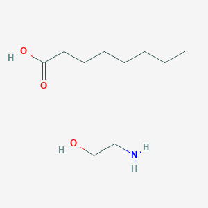 molecular formula C10H23NO3 B13386278 Ethanolamine octanoate CAS No. 28098-03-5