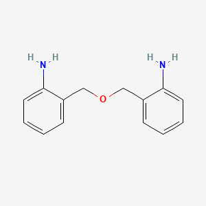 molecular formula C14H16N2O B1338631 2-{[(2-Aminophenyl)methoxy]methyl}aniline CAS No. 74808-61-0