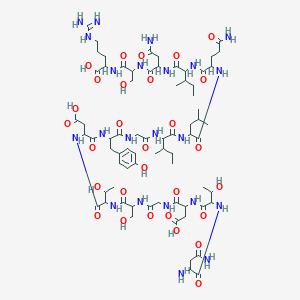 molecular formula C72H116N22O29 B13386341 Lysozyme C (46-61) (chicken) 