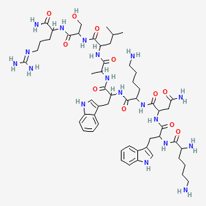 molecular formula C56H86N18O11 B13386396 Proadrenomedullin (12-20) (human) 