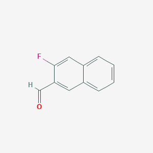 molecular formula C11H7FO B1338641 3-氟萘-2-甲醛 CAS No. 21597-61-5