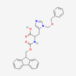 molecular formula C29H27N3O5 B13386432 Fmoc-His(pi-Bom)-OH 