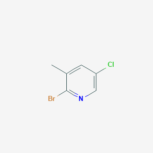 molecular formula C6H5BrClN B1338644 2-Bromo-5-chloro-3-methylpyridine CAS No. 65550-77-8