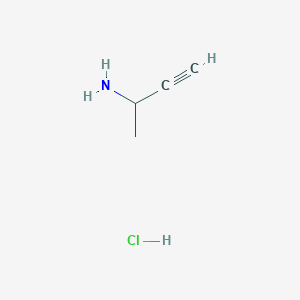 molecular formula C4H8ClN B1338645 But-3-yn-2-amine hydrochloride CAS No. 42105-26-0
