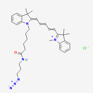 molecular formula C35H45ClN6O B13386478 Cyanine5 azide 