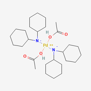 trans-Bis(dicyclohexylamine)palladium(II) acetate