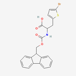 molecular formula C22H18BrNO4S B13386531 Fmoc-3-(5-bromo-2-thienyl)-L-alanine 