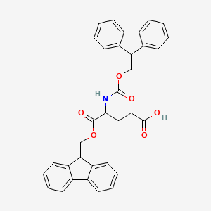 molecular formula C34H29NO6 B13386571 (S)-4-Fmoc-4-(Fmoc-amino)butanoic Acid 