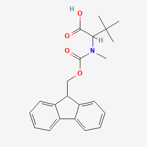 molecular formula C22H25NO4 B13386633 2-[9H-fluoren-9-ylmethoxycarbonyl(methyl)amino]-3,3-dimethylbutanoic acid 