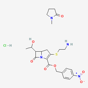 molecular formula C23H31ClN4O7S B13386691 Thienamycin p-nitrobenzylester hydrochloride 