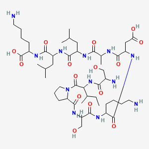 molecular formula C48H86N12O15 B13386718 Sodefrin 