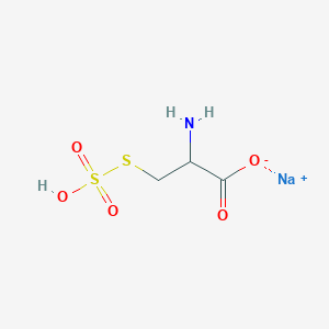 molecular formula C3H6NNaO5S2 B13386761 sodium;2-amino-3-sulfosulfanylpropanoate 