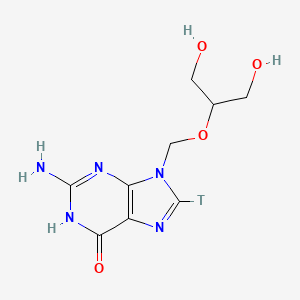 molecular formula C9H13N5O4 B13386819 Ganclclovir, [8-3H] 