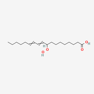 molecular formula C18H32O4 B13386836 9-Hydroperoxyoctadeca-10,12-dienoic acid 