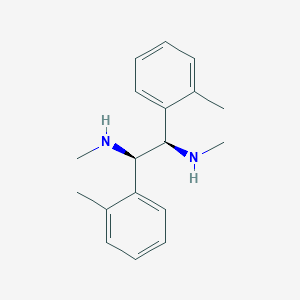 molecular formula C18H24N2 B13386847 (1R,2R)-N1,N2-Dimethyl-1,2-di-o-tolylethane-1,2-diamine 