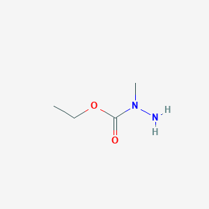 molecular formula C4H10N2O2 B1338685 Ethyl 1-methylhydrazinecarboxylate CAS No. 760-81-6