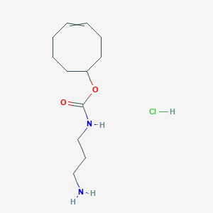 molecular formula C12H23ClN2O2 B13386852 cyclooct-4-en-1-yl N-(3-aminopropyl)carbamate;hydrochloride 