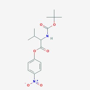 molecular formula C16H22N2O6 B13386855 Boc-L-Valine 4-nitrophenyl ester 
