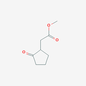 molecular formula C8H12O3 B1338686 Methyl 2-(2-oxocyclopentyl)acetate CAS No. 4934-95-6