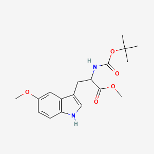 molecular formula C18H24N2O5 B13386880 Methyl (S)-2-((tert-butoxycarbonyl)amino)-3-(5-methoxy-1H-indol-3-yl)propanoate 