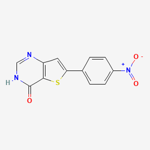 molecular formula C12H7N3O3S B13386915 6-(4-Nitrophenyl)-3h-thieno[3,2-d]pyrimidin-4-one 